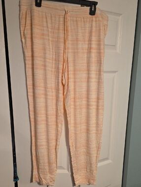 Alfani Intimates- Peach & Cream Color Striped Lounge Pants- XL, NWOT